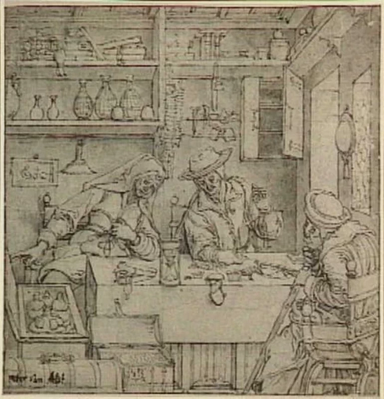 Cambiavalute nel suo ufficio - Graphische Sammlung Albertina, Vienna